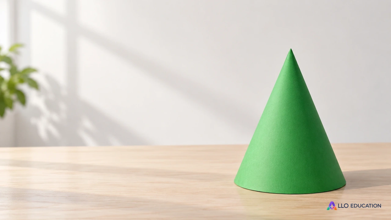 Carton uni et ciseaux fermés sur une table claire.